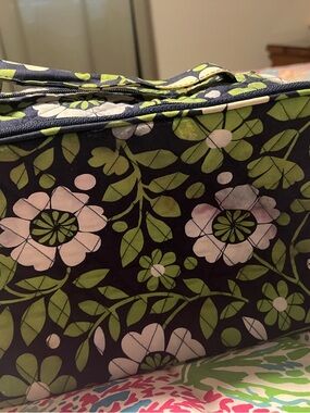 Vera Bradley large cosmetic bag in the "Lucky You"